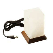 HIMALAYA Veioză / lampă de sare Mini cu USB prisma